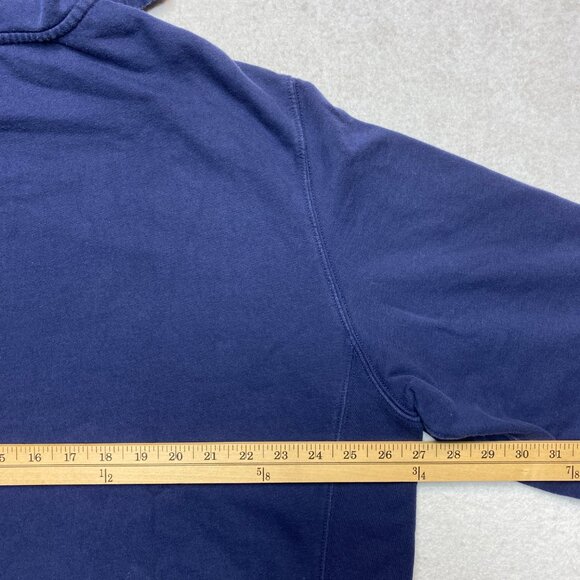 Vintage Polo Ralph Lauren Hoodie Mens 2XL Blue Y2K US Tennis Open 2005 Fleece - Picture 10 of 12